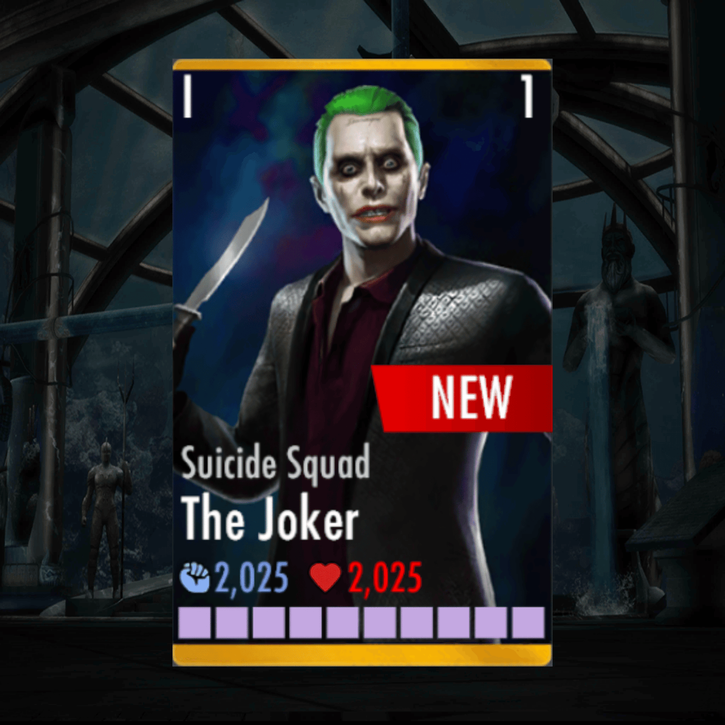 SUICIDE SQUAD THE JOKER ELITE 1 LEVEL 1