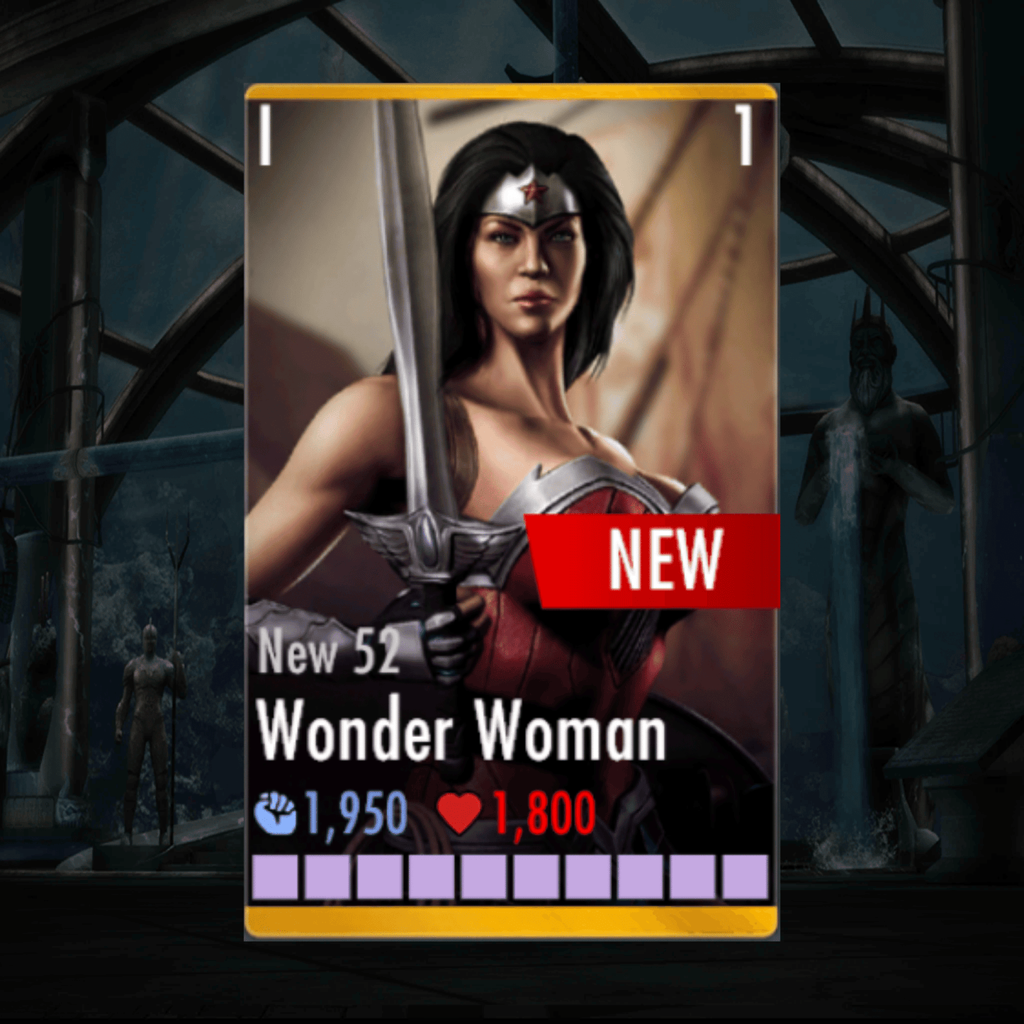 NEW 52 WONDER WOMAN ELITE 1 LEVEL 1