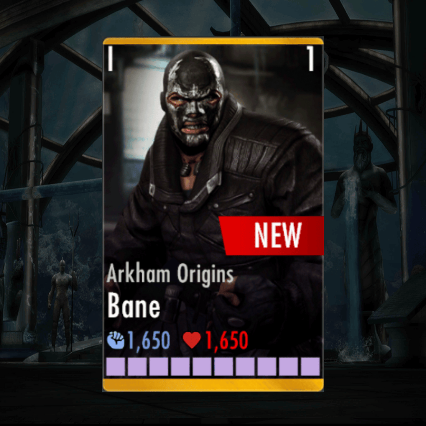 ARKHAM ORIGINS BANE ELITE 1 LEVEL 1
