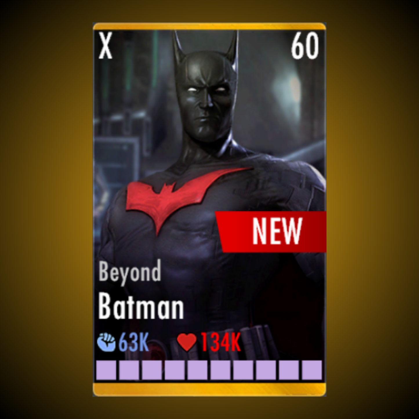 BEYOND BATMAN ELITE X LEVEL 60
