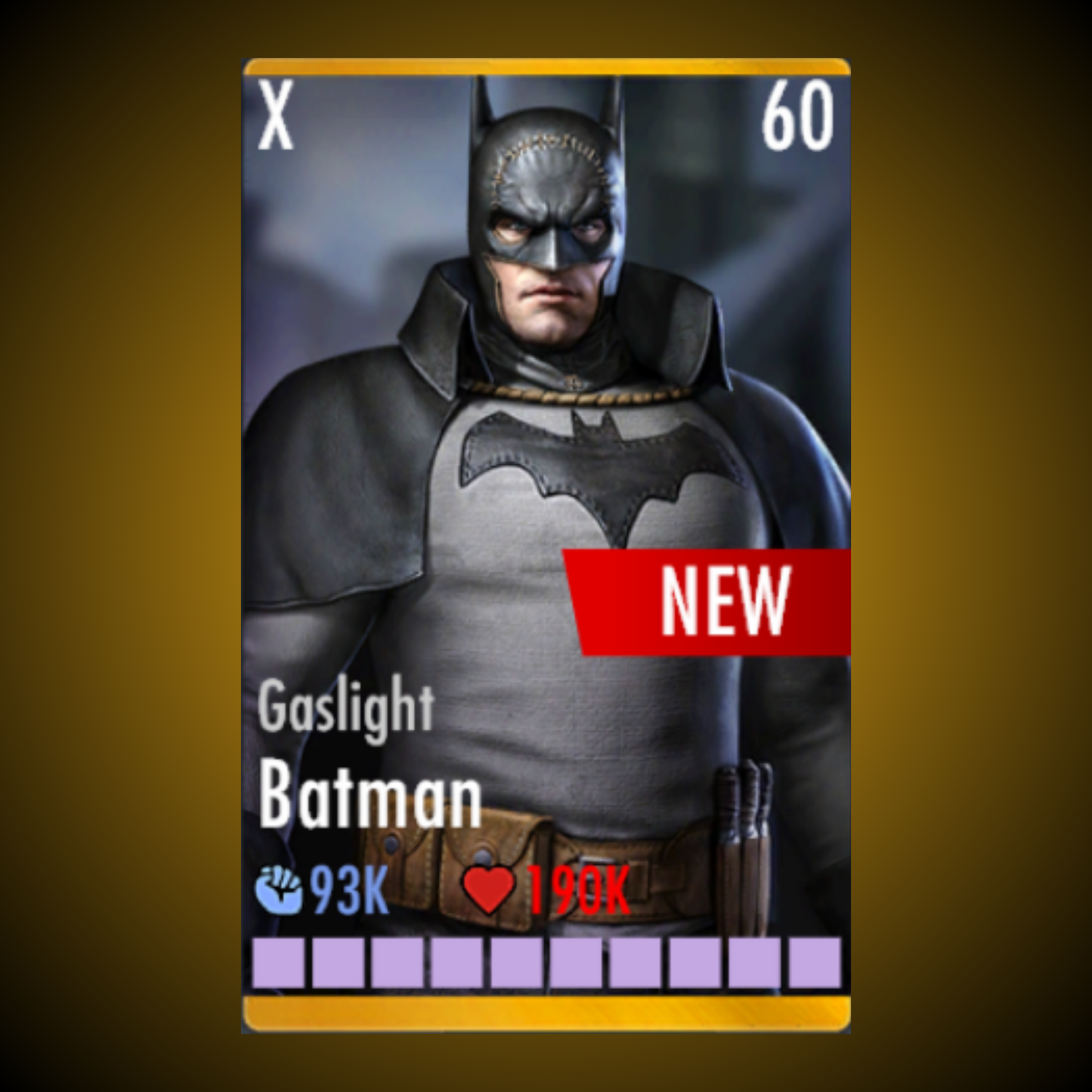 GASLIGHT BATMAN ELITE X LEVEL 60