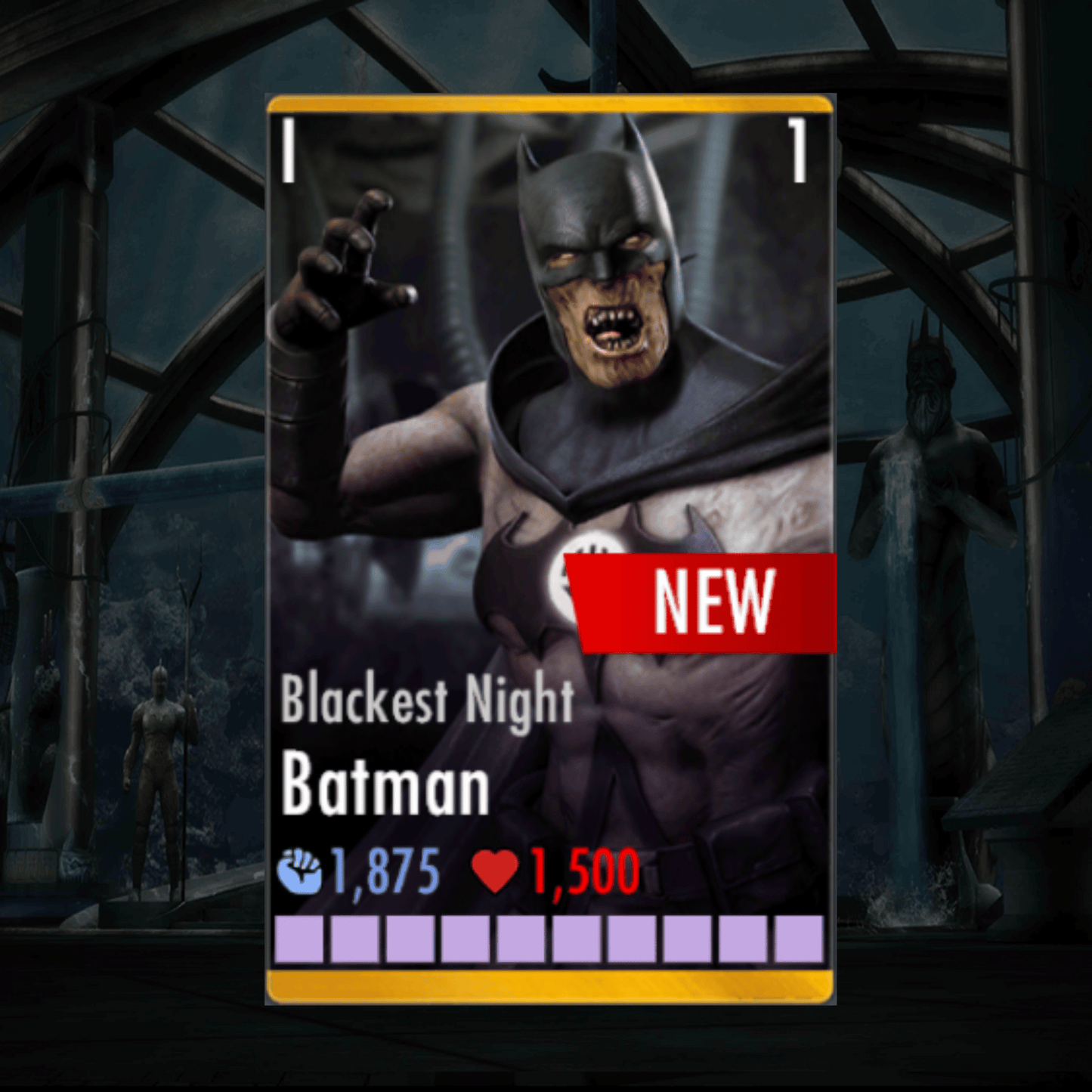 BLACKEST NIGHT BATMAN ELITE 1 LEVEL 1