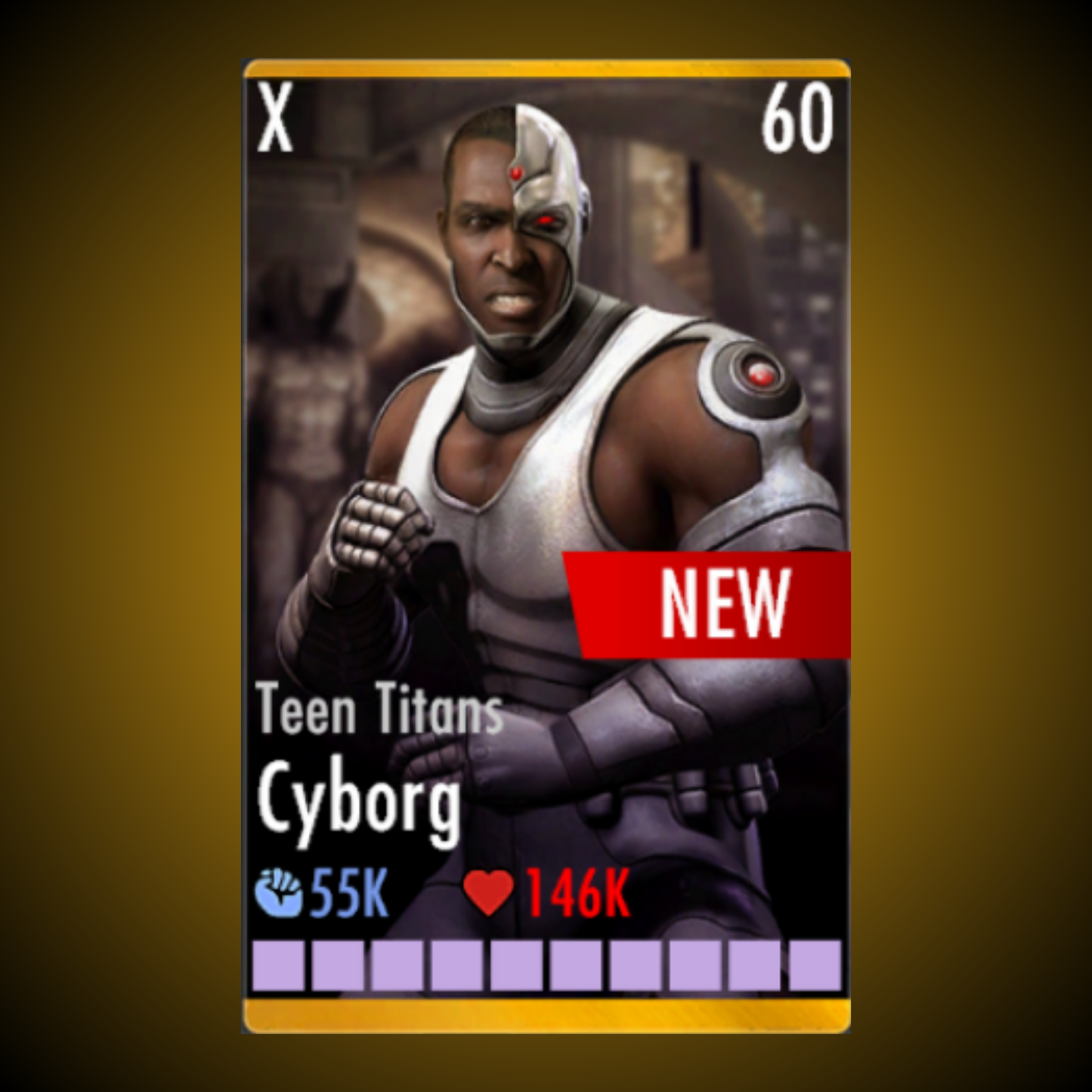 TEEN TITANS CYBORG ELITE X LEVEL 60