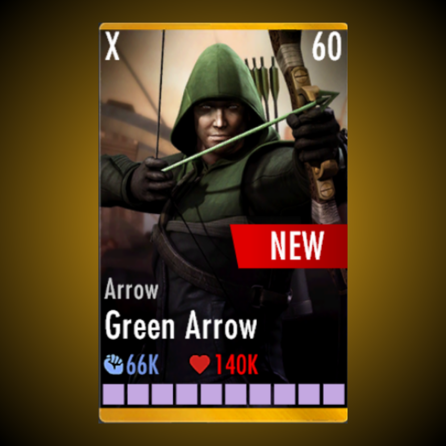 ARROW GREEN ARROW ELITE X LEVEL 60