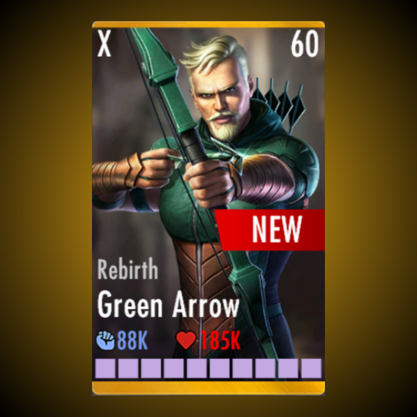 REBIRTH GREEN ARROW ELITE X LEVEL 60