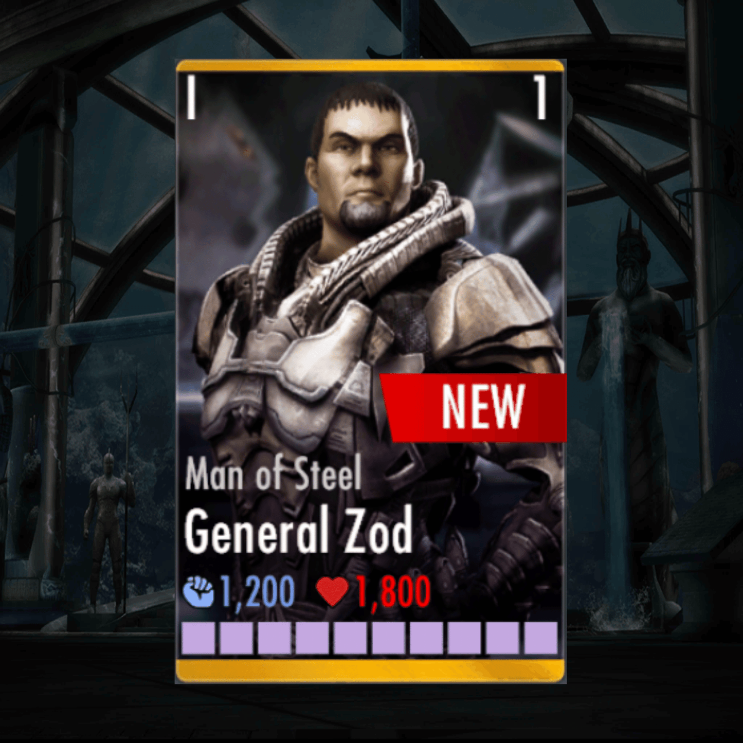 MAN OF STEEL GENERAL ZOD ELITE 1 LEVEL 1
