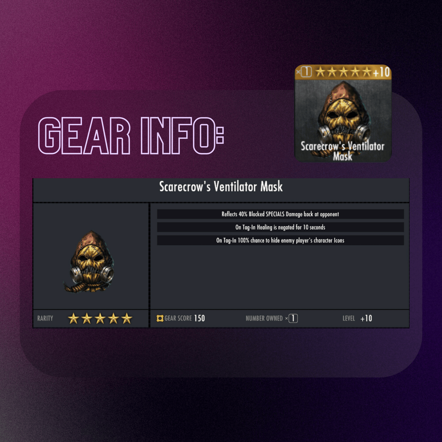 SCARECROW'S VENTILATOR MASK MAX EVOLUTION