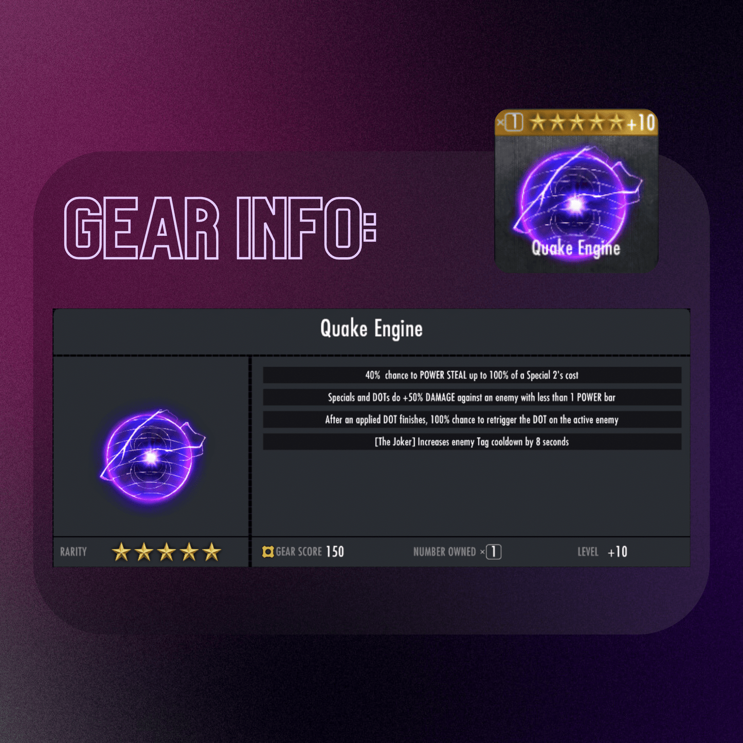 QUAKE ENGINE MAX EVOLUTION