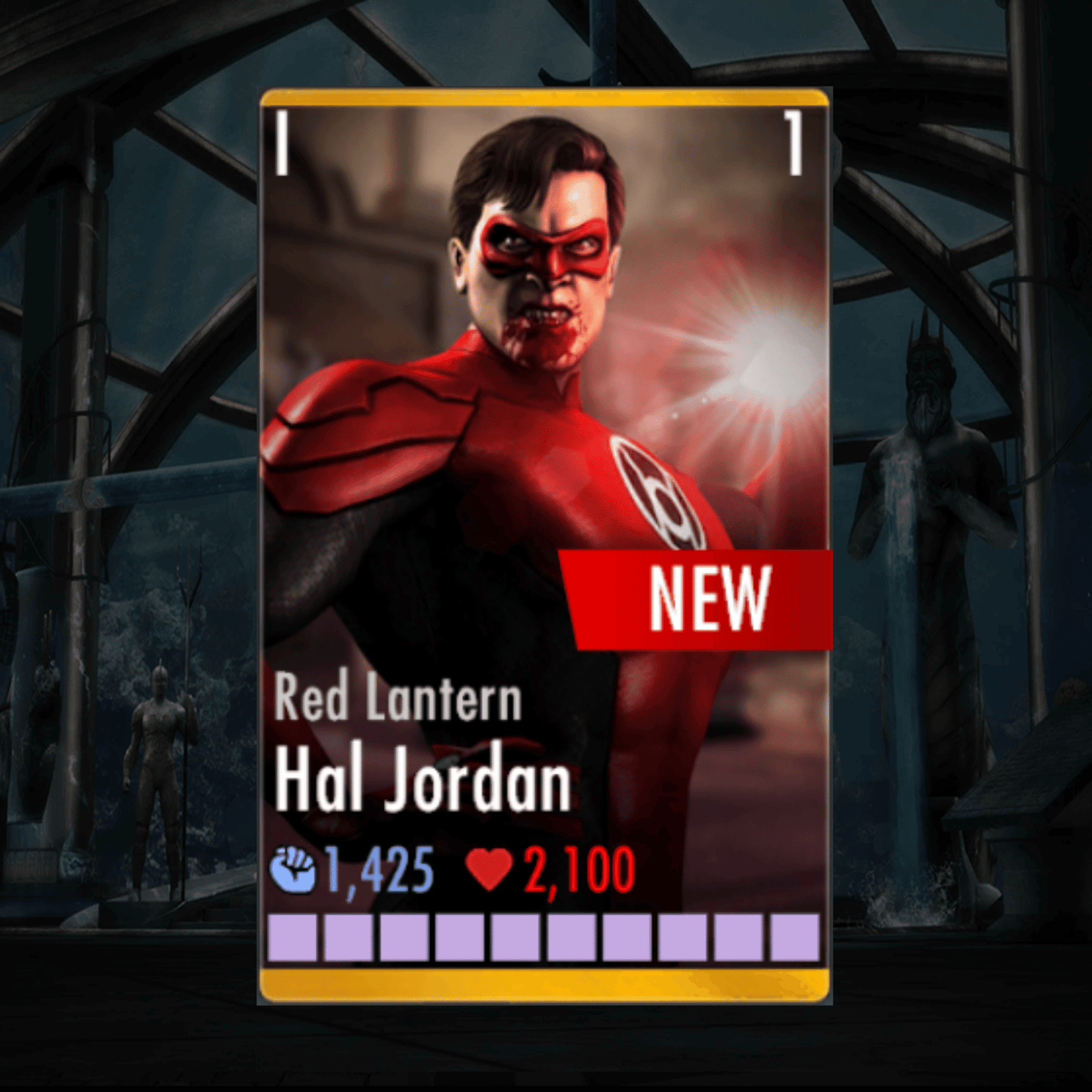 RED LANTERN HAL JORDAN ELITE 1 LEVEL 1