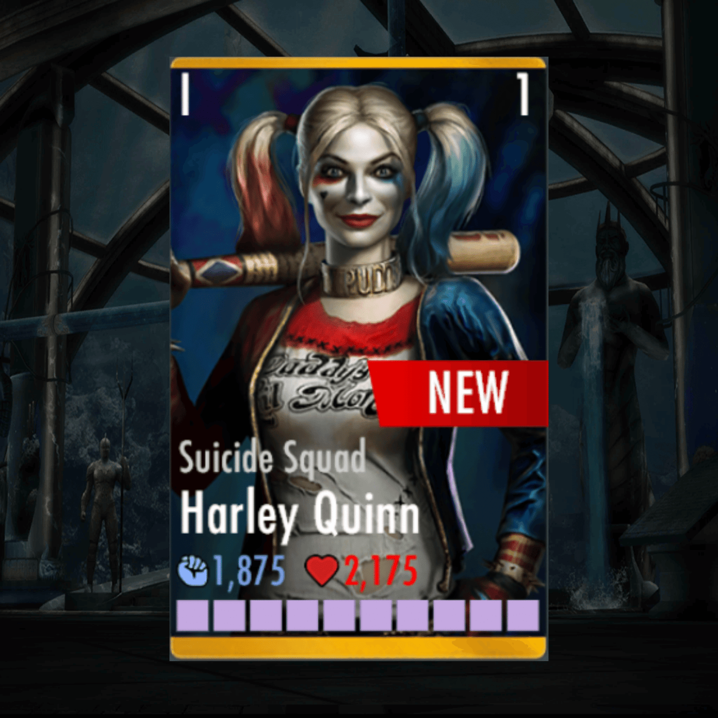 SUICIDE SQUAD HARLEY QUINN ELITE 1 LEVEL 1