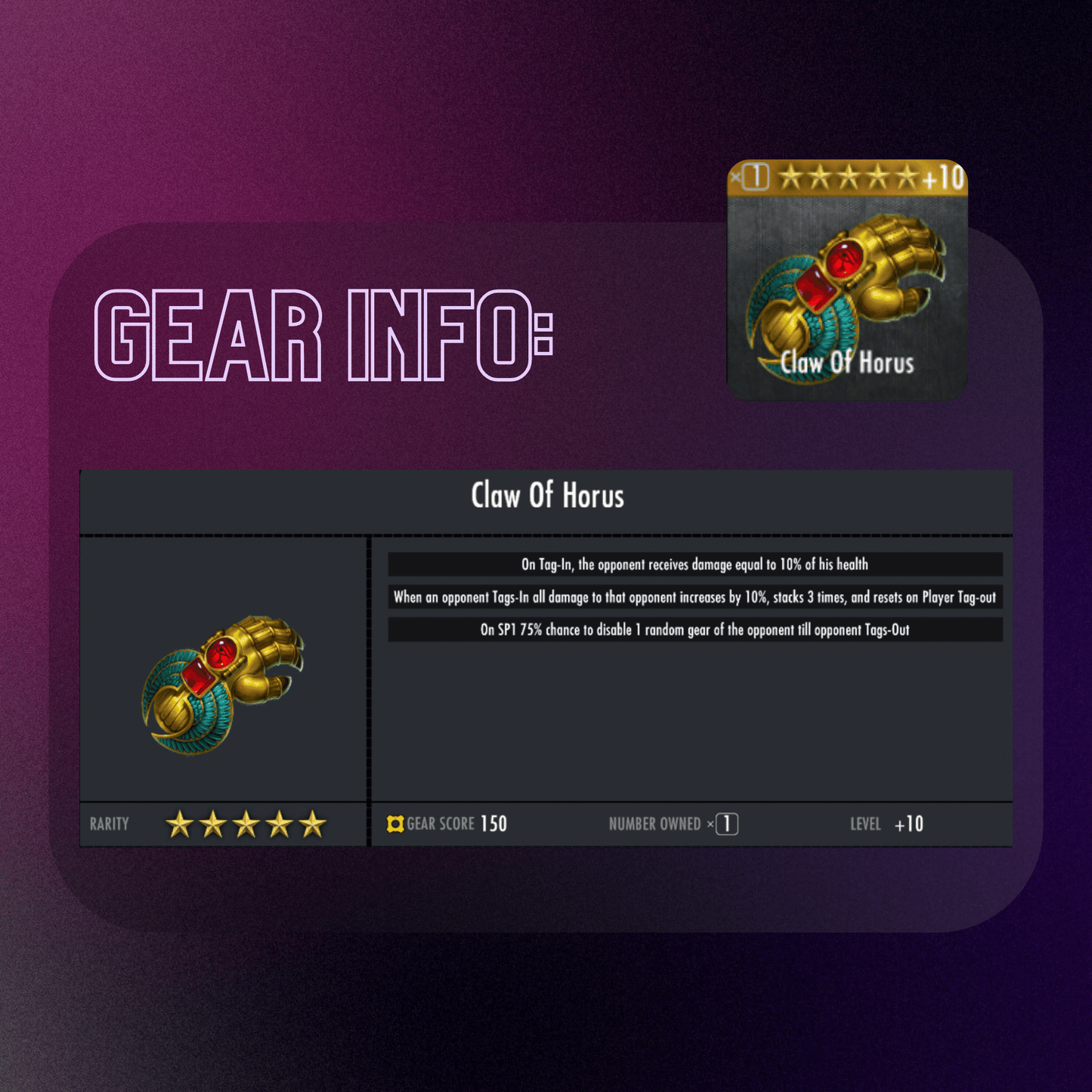 CLAW OF HORUS MAX EVOLUTION