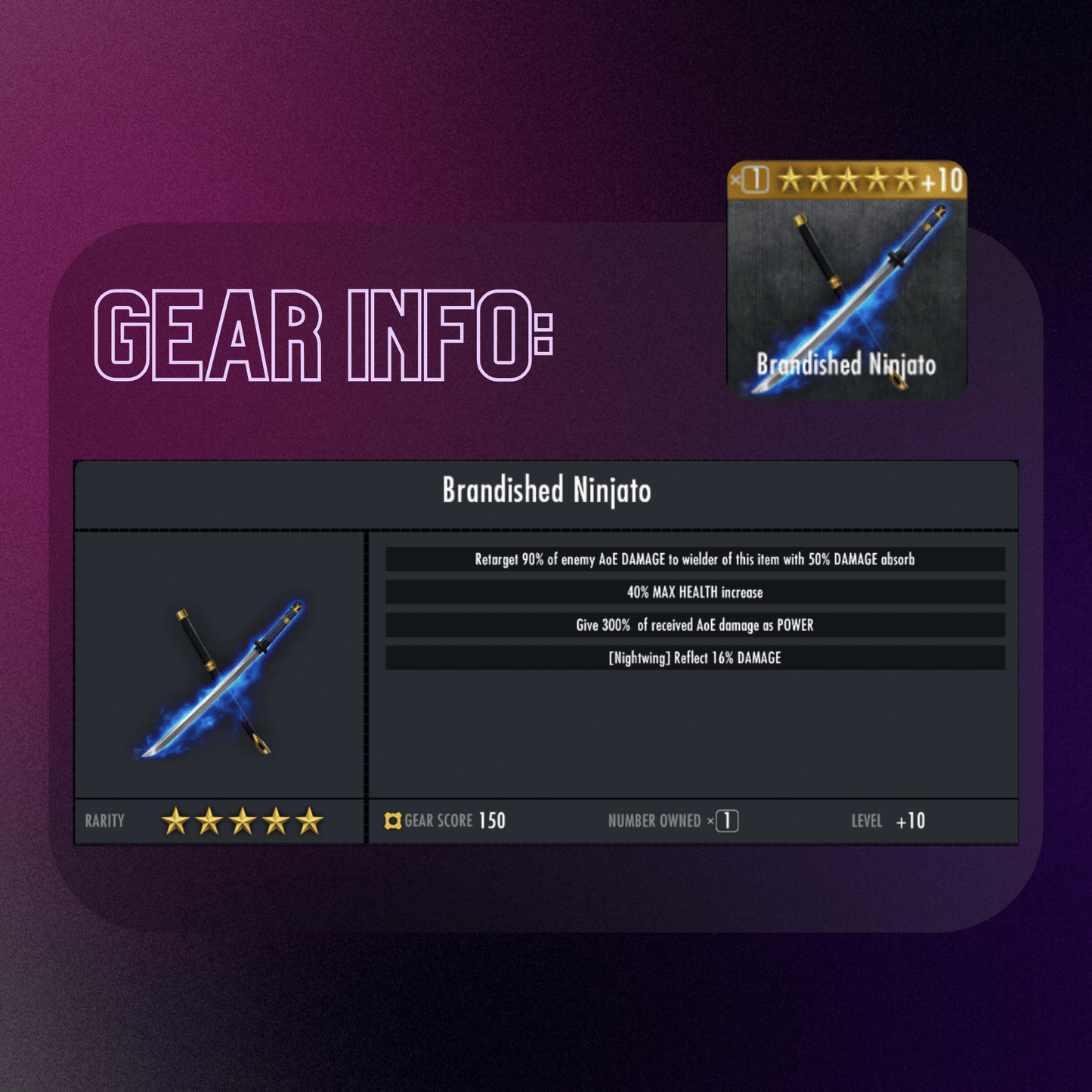 BRANDISHED NINJATO MAX EVOLUTION