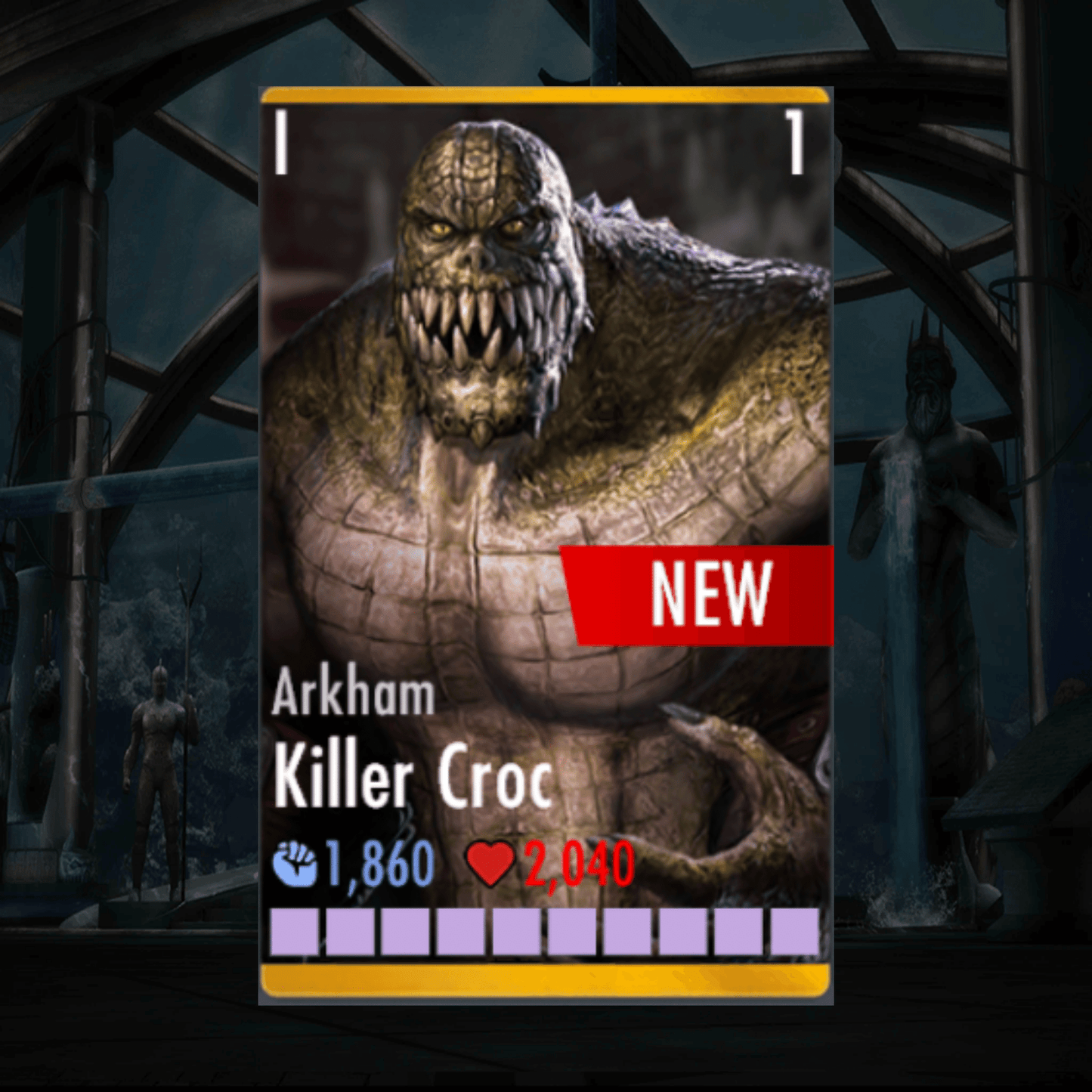 ARKHAM KILLER CROC ELITE 1 LEVEL 1