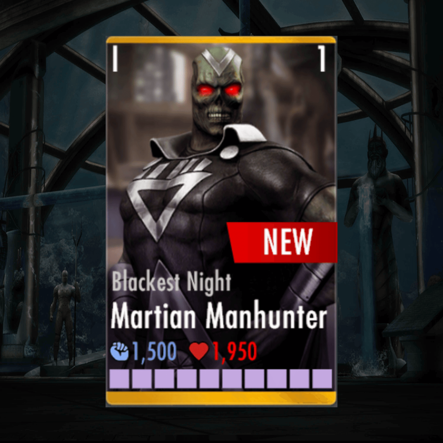 BLACKEST NIGHT MANTIAN MANHUNTER ELITE 1 LEVEL 1