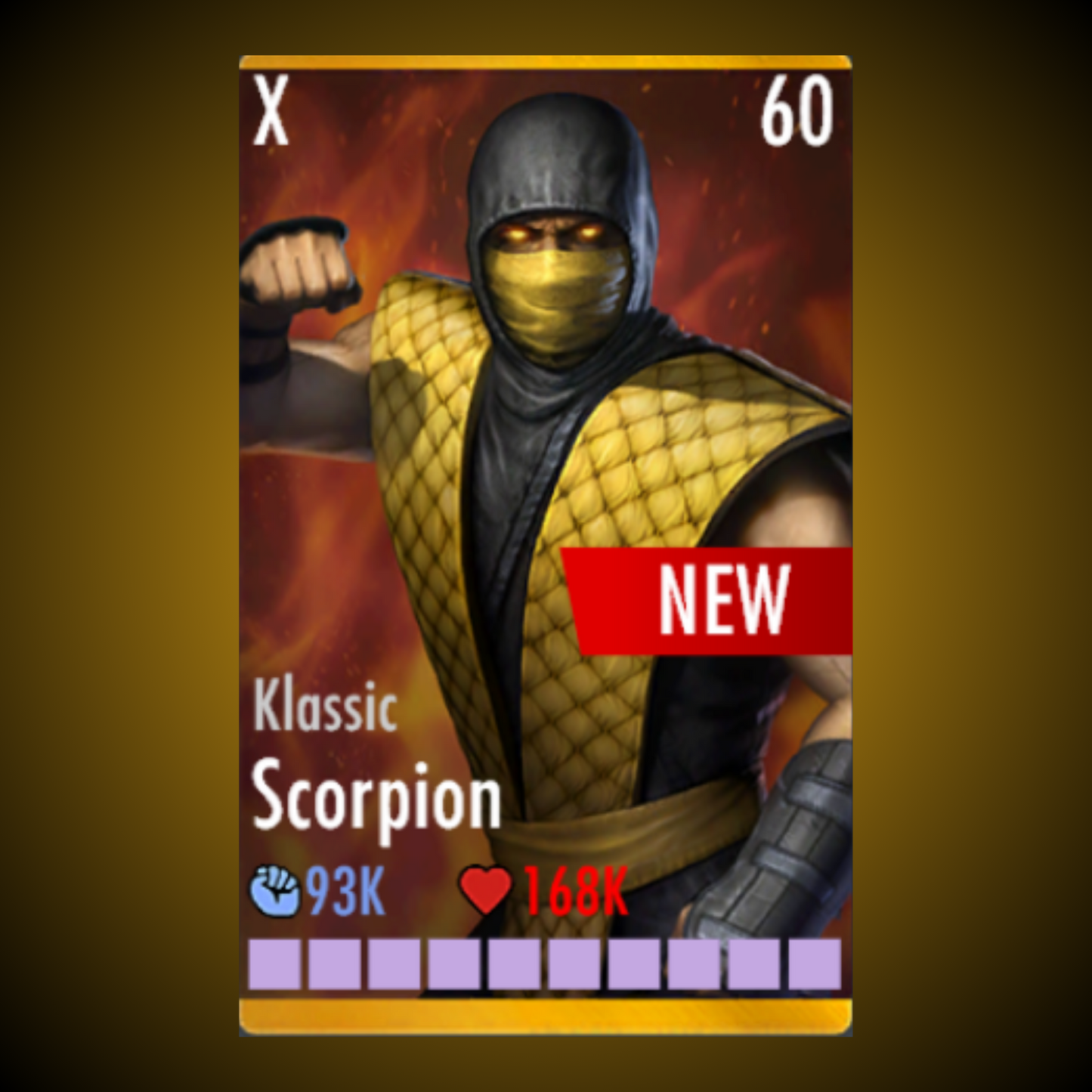 KLASSIC SCORPION ELITE X LEVEL 60