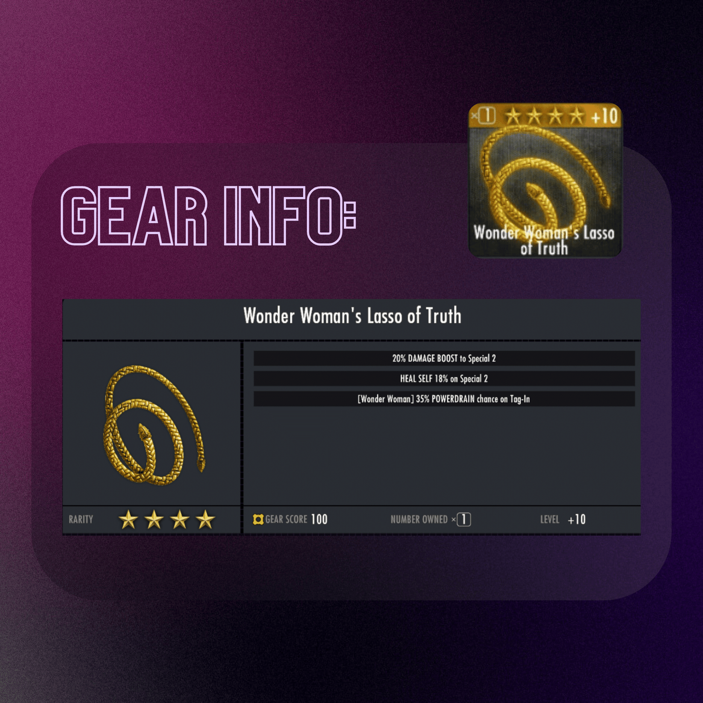 WONDER WOMAN'S LASSO OF TRUTH MAX EVOLUTION