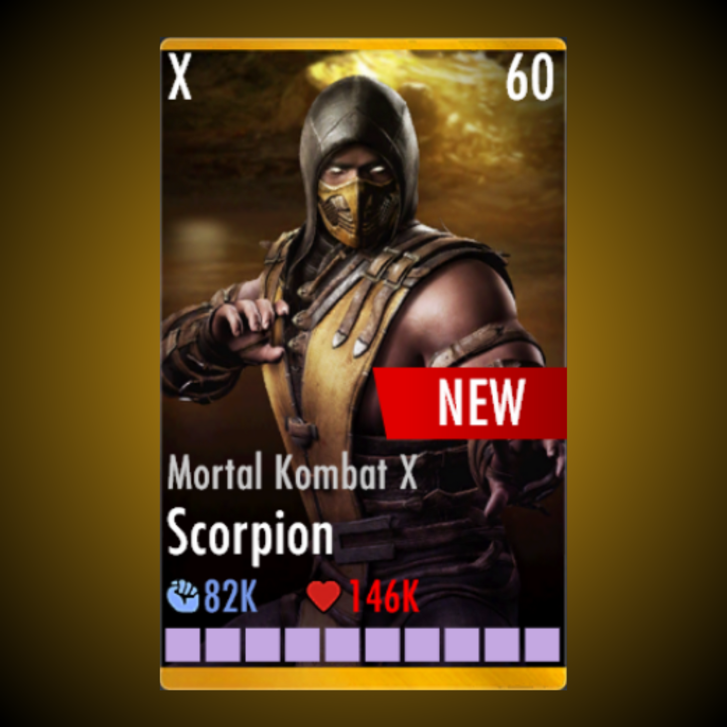 MORTAL KOMBAT X SCORPION ELITE X LEVEL 60