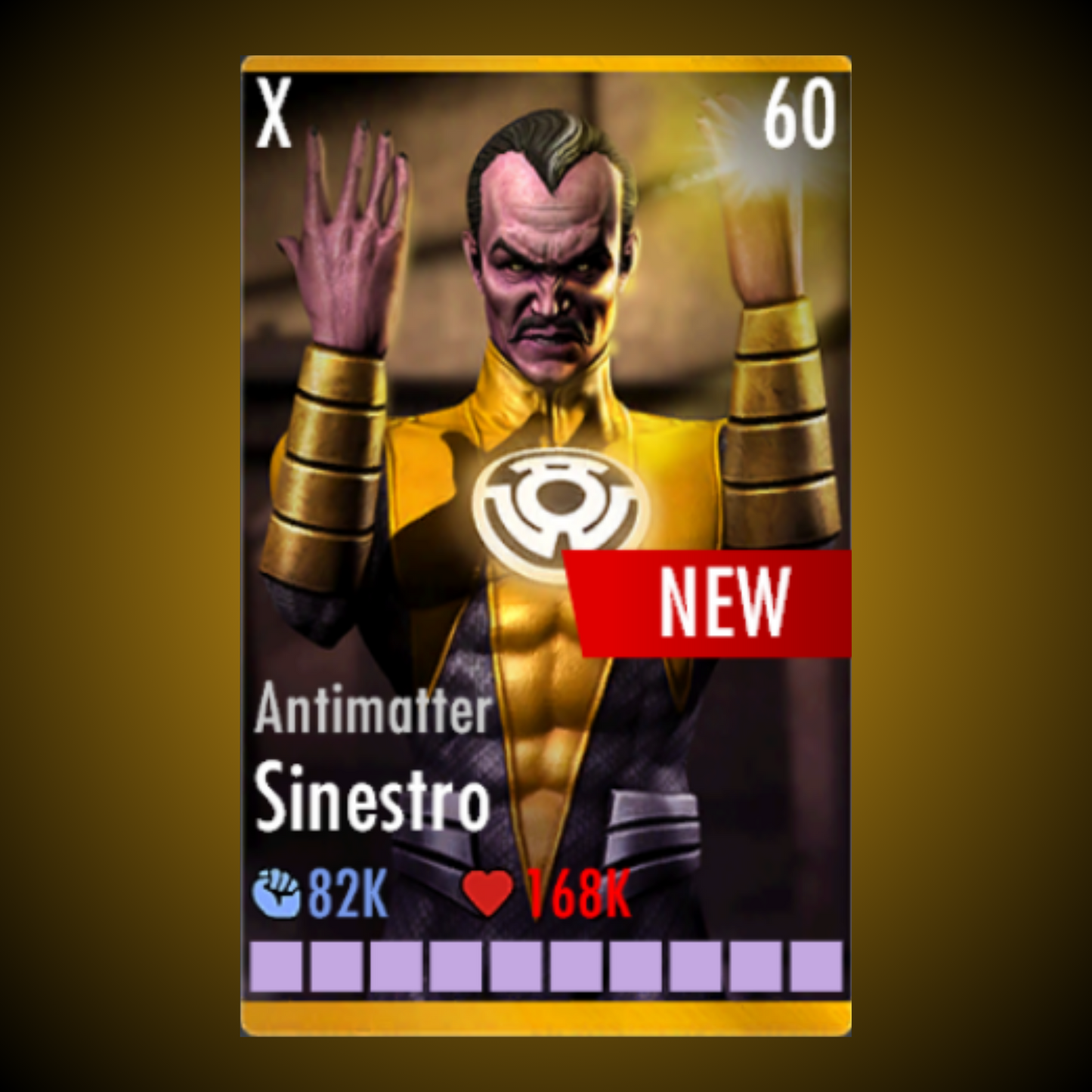 ANTIMATTER SINESTRO ELITE X LEVEL 60