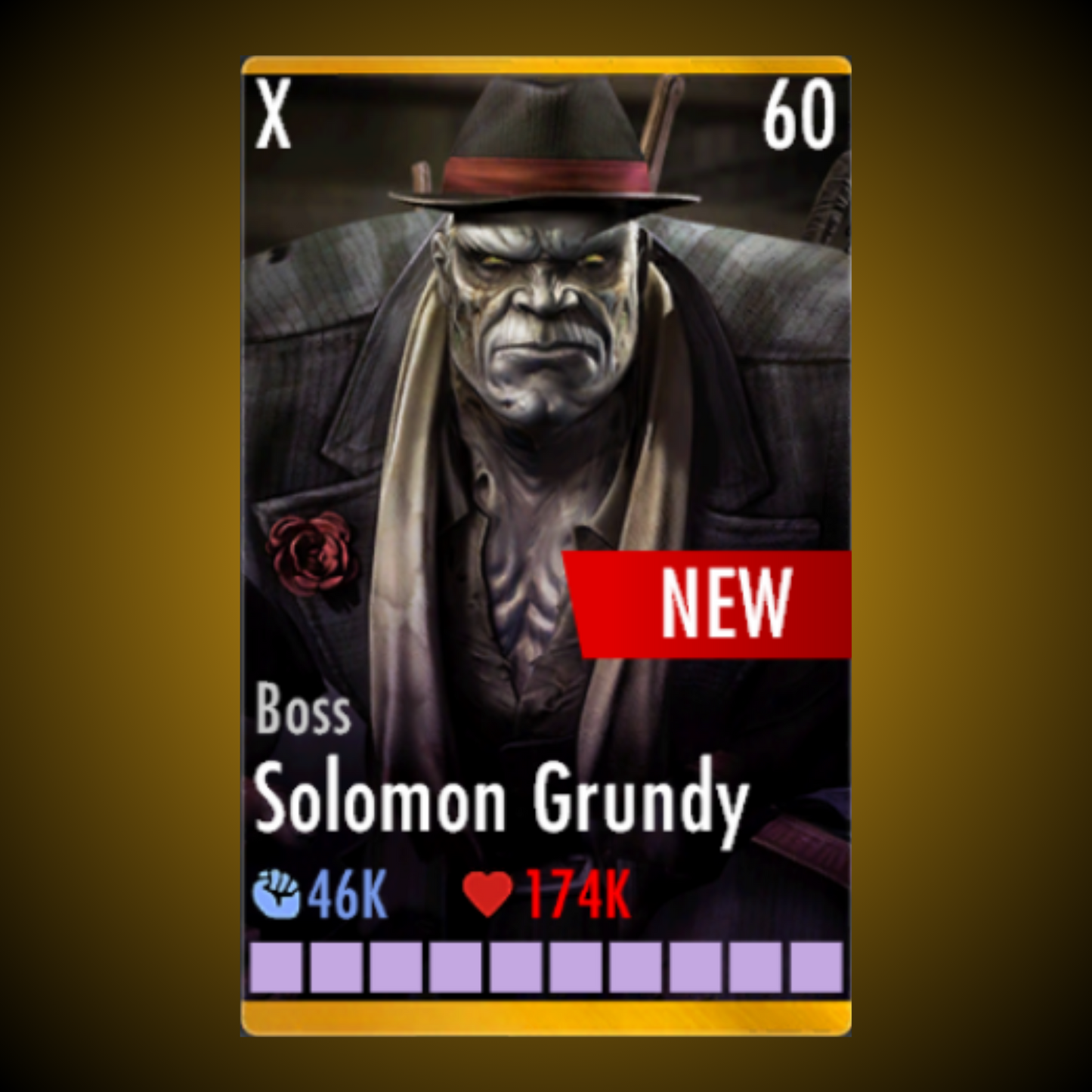 BOSS SOLOMON GRUNDY ELITE X LEVEL 60