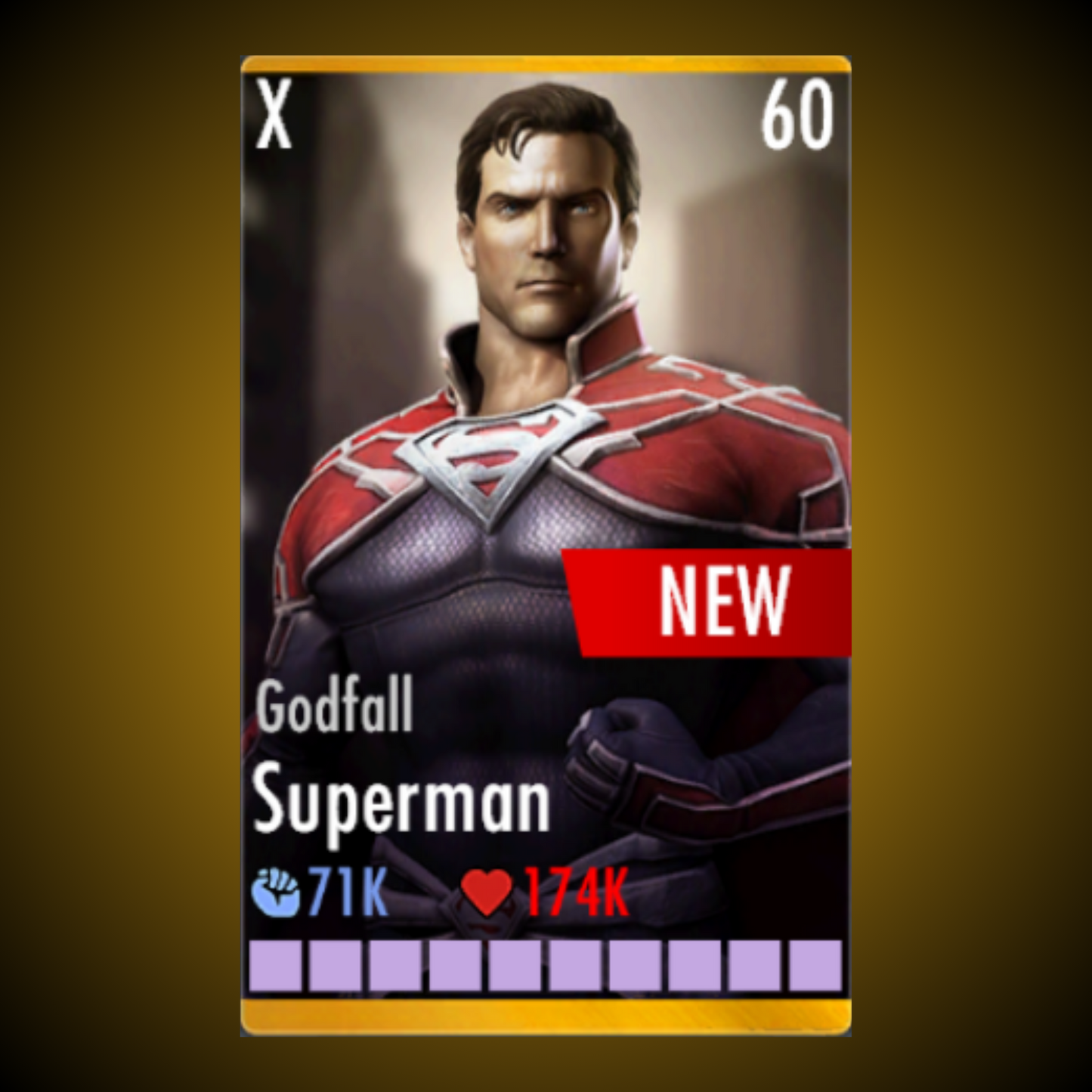 GODFALL SUPERMAN ELITE X LEVEL 60