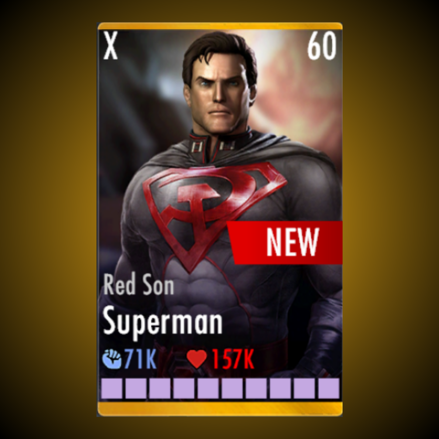 RED SON SUPERMAN ELITE X LEVEL 60