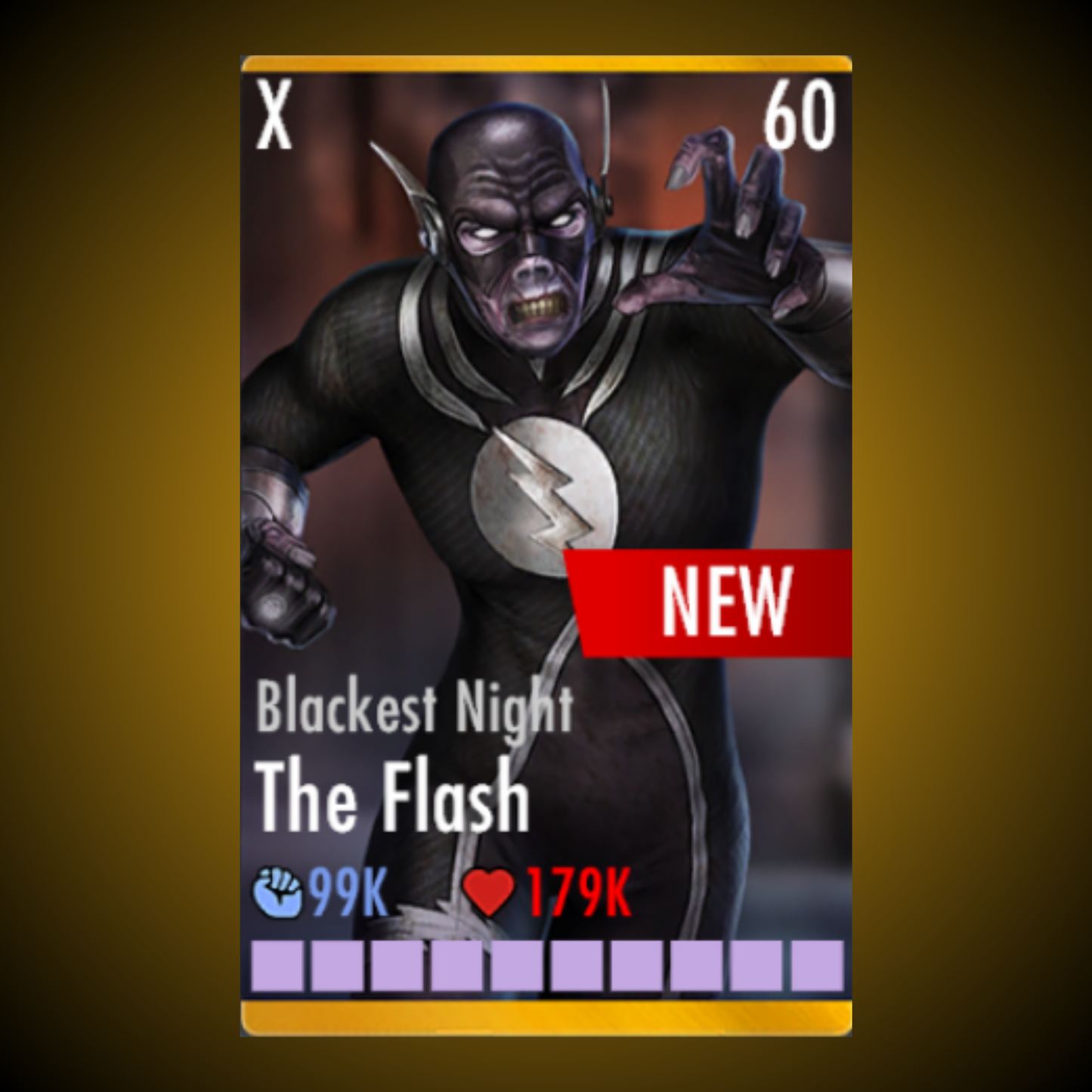 BLACKEST NIGHT THE FLASH ELITE X LEVEL 60