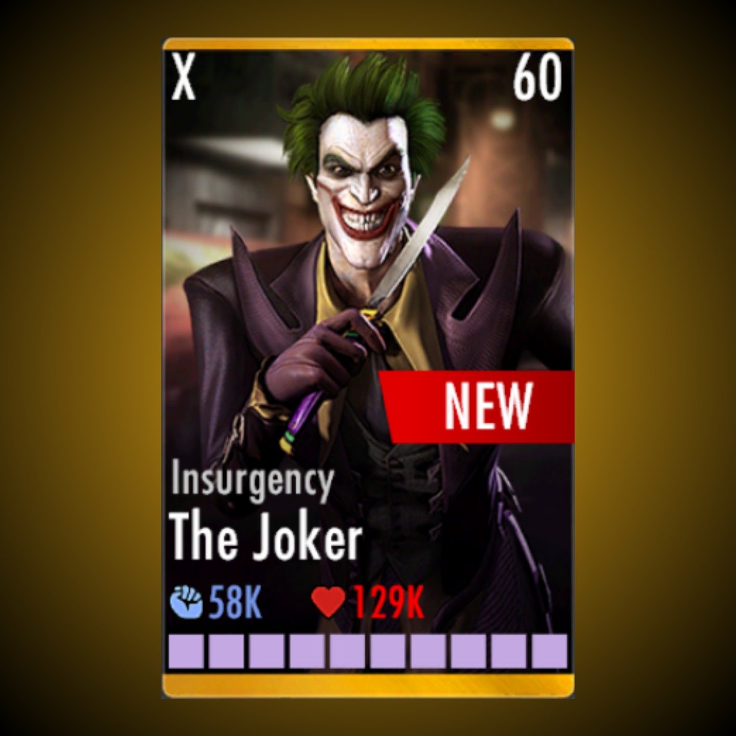 INSURGENCY THE JOKER ELITE X LEVEL 60