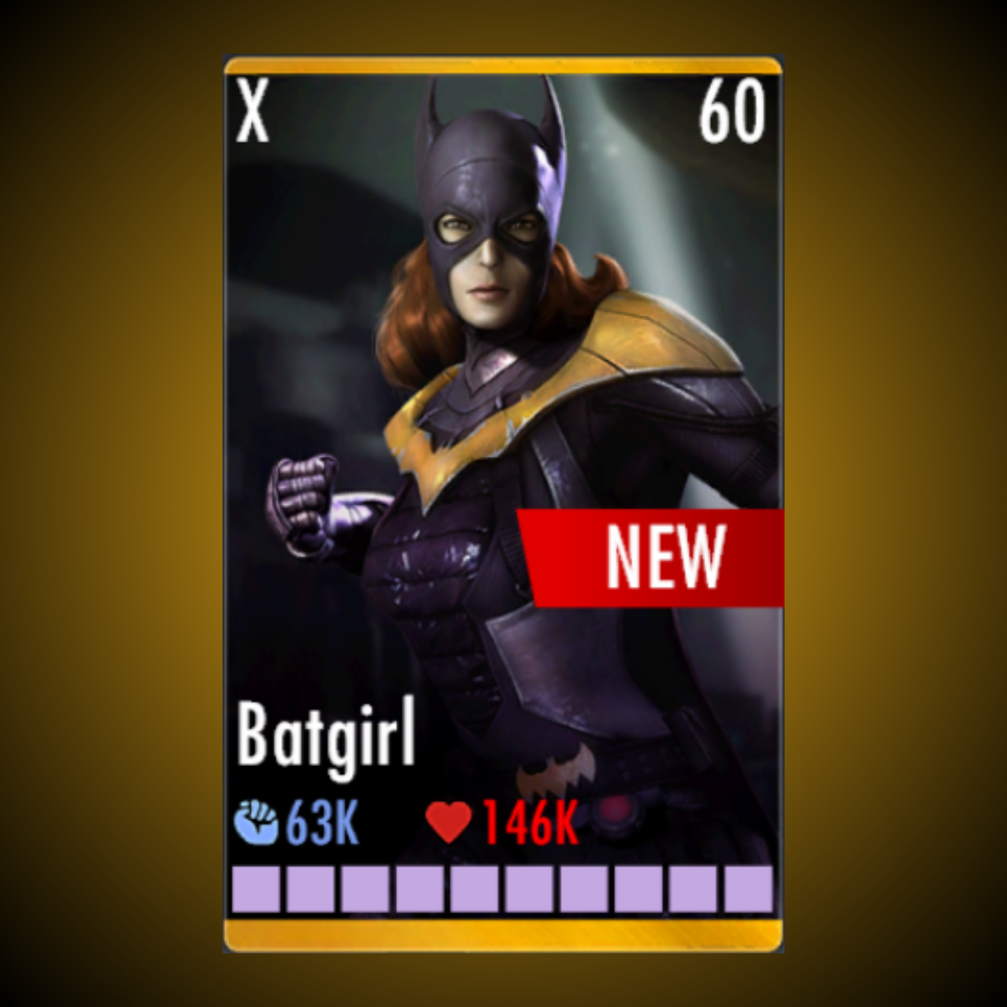 BATGIRL ELITE X LEVEL 60