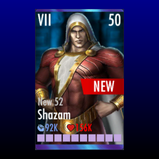 NEW 52 SHAZAM ELITE 7 LEVEL 50