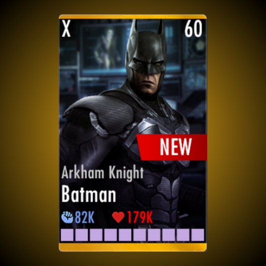 ARKHAM KNIGHT BATMAN ELITE X LEVEL 60