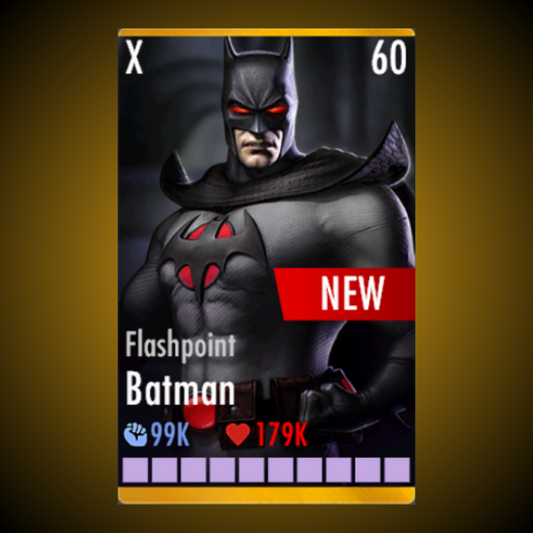 FLASHPOINT BATMAN ELITE X LEVEL 60