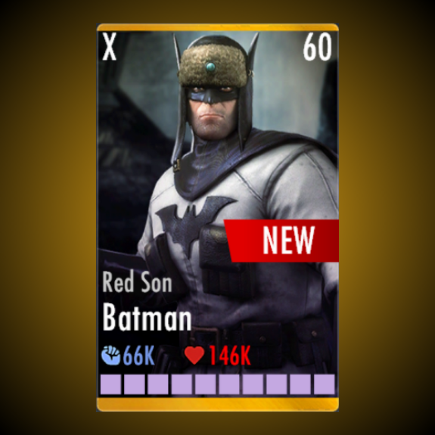 RED SON BATMAN ELITE X LEVEL 60