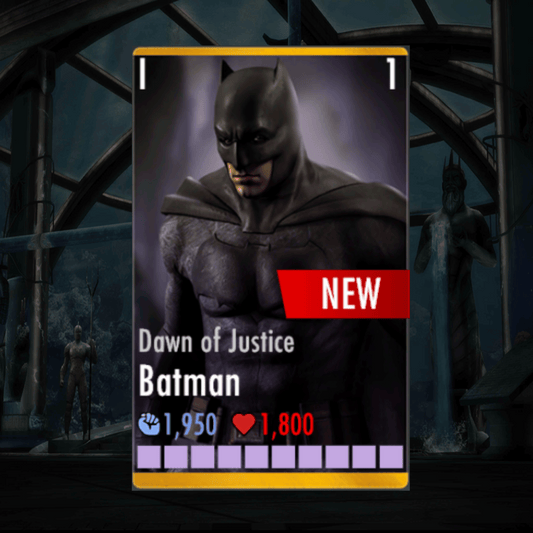 DAWN OF JUSTICE BATMAN ELITE 1 LEVEL 1