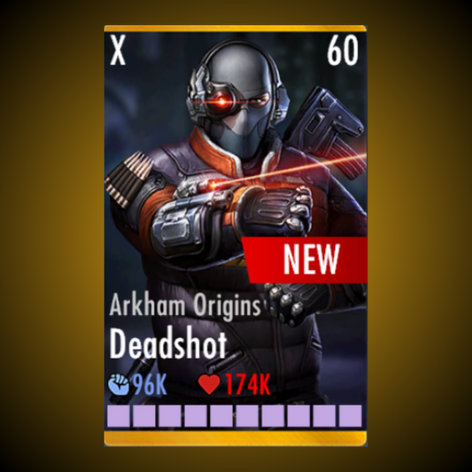 ARKHAM ORIGINS DEADSHOT ELITE X LEVEL 60