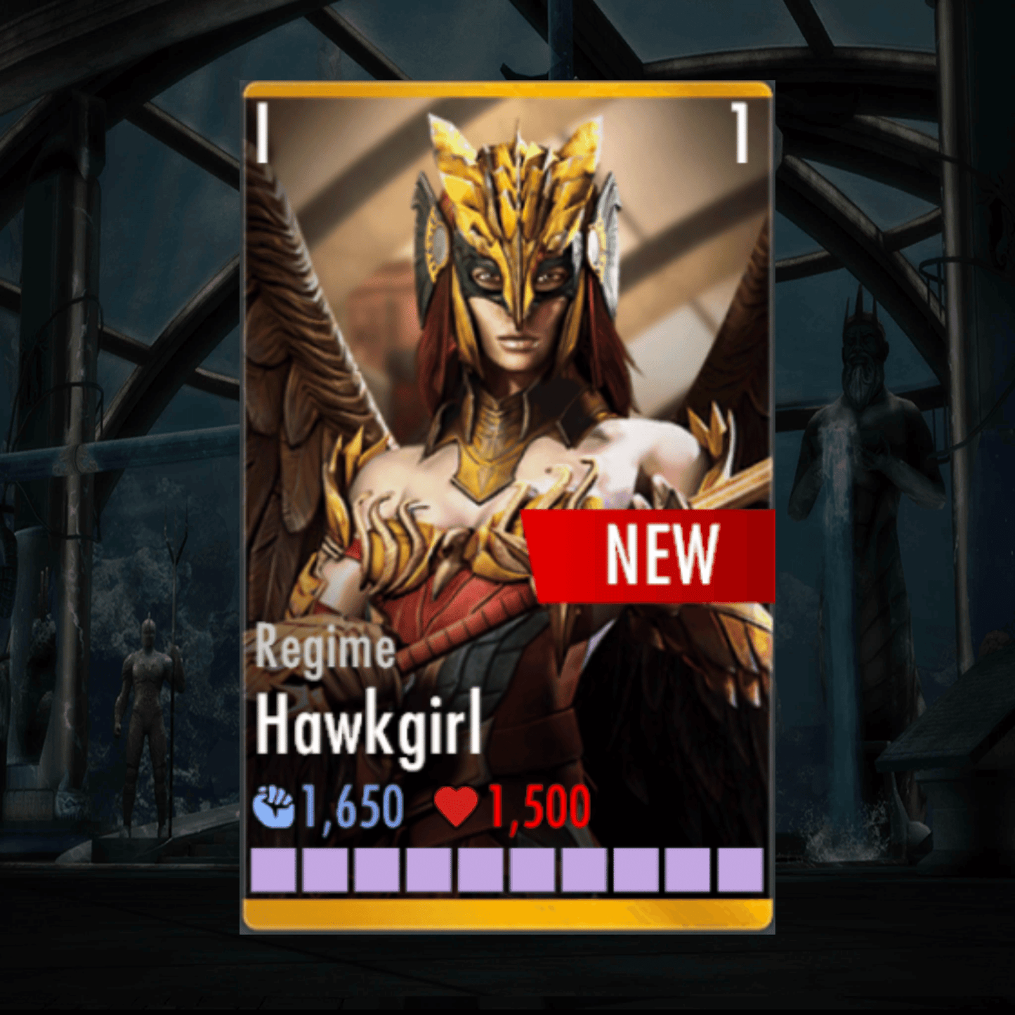 REGIME HAWKGIRL ELITE 1 LEVEL 1