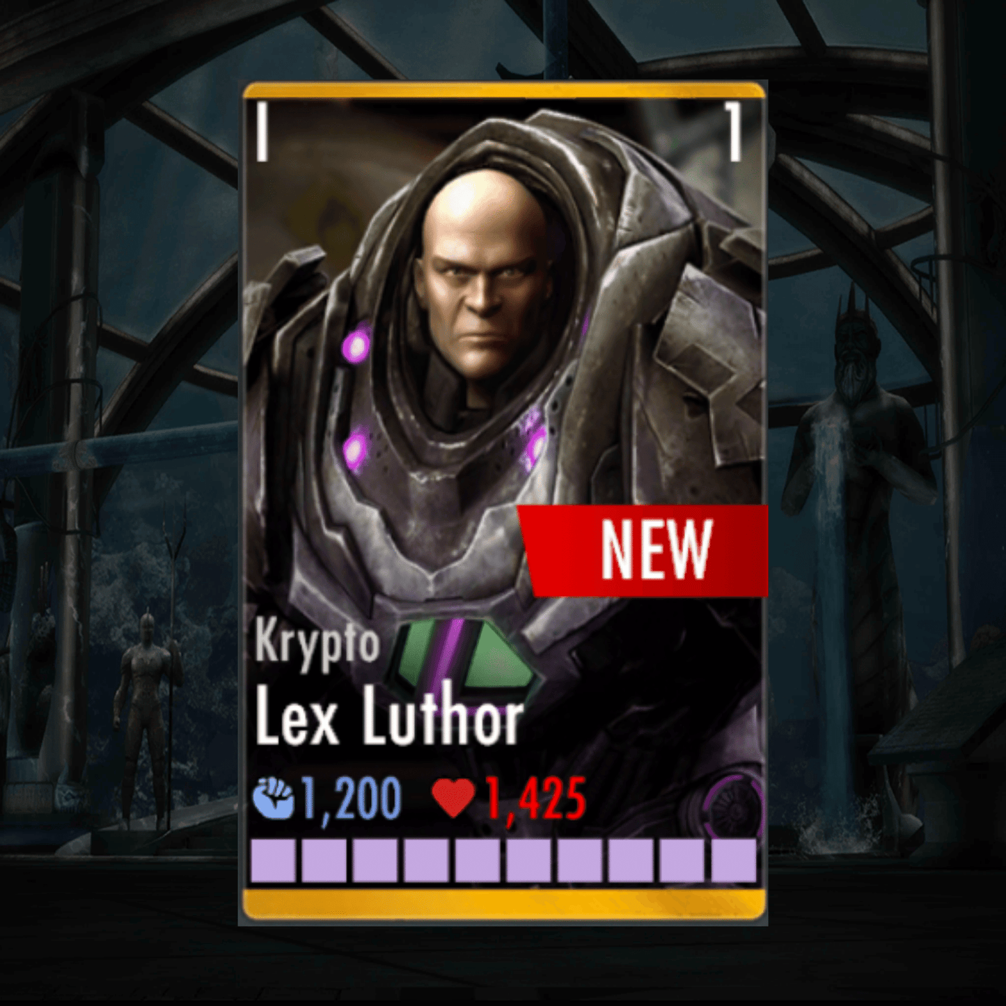 KRYPTO LEX LUTHOR ELITE 1 LEVEL 1