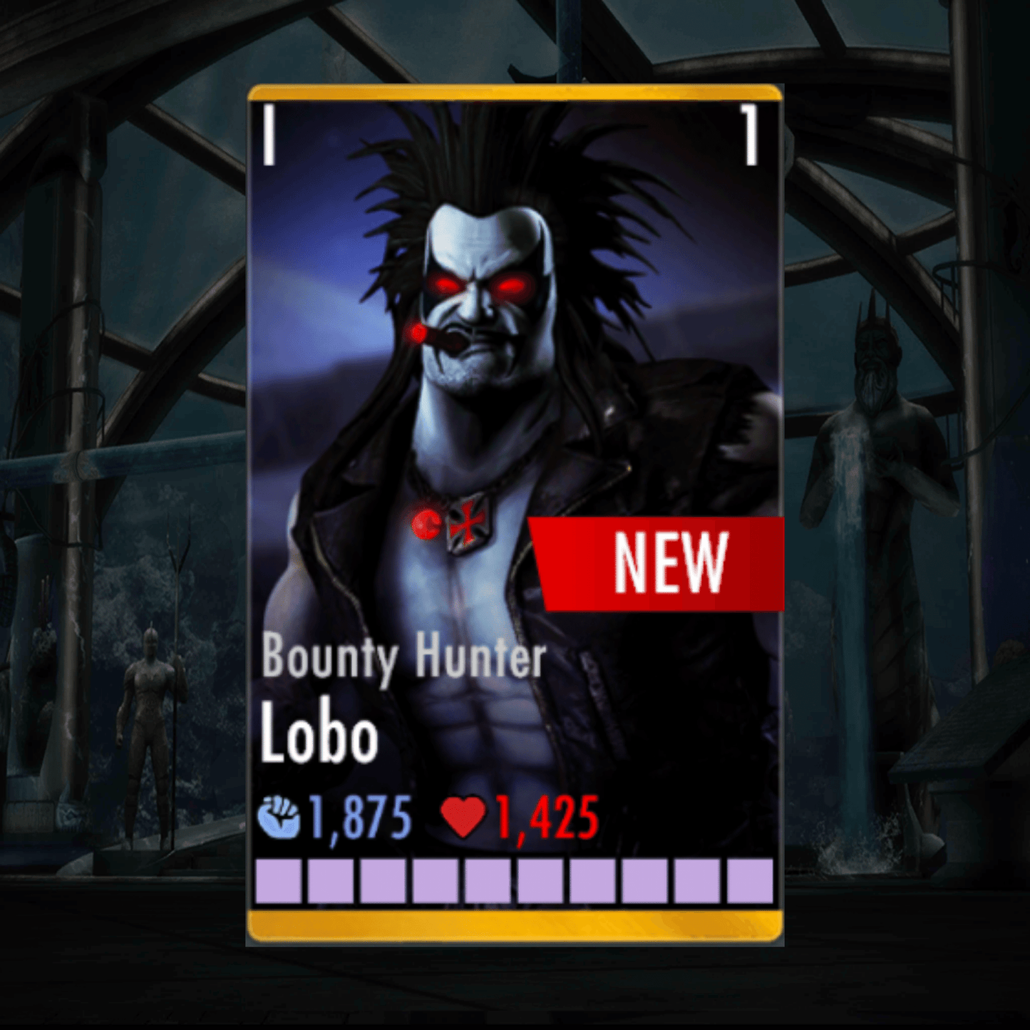 BOUNTY HUNTER LOBO ELITE 1 LEVEL 1 – MAGS INJUSTICE SHOP