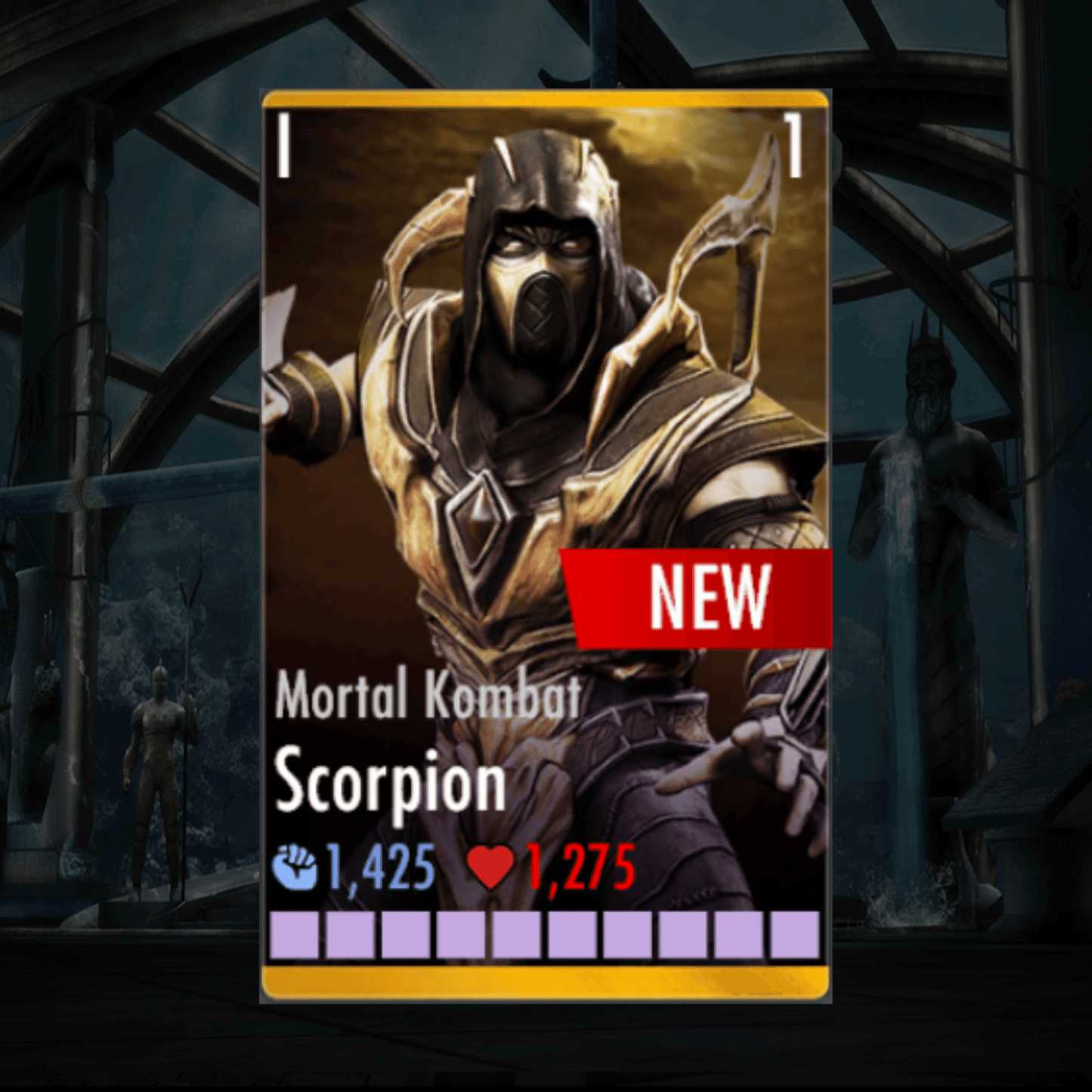MORTAL KOMBAT SCORPION ELITE 1 LEVEL 1