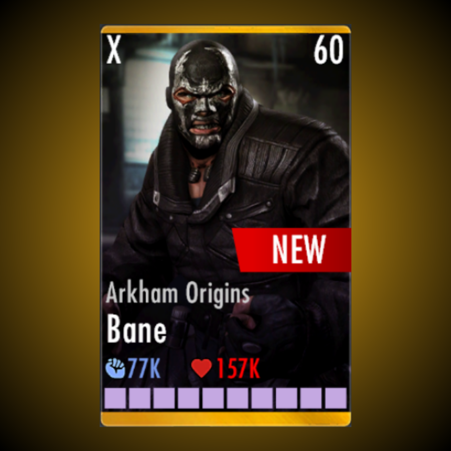 ARKHAM ORIGINS BANE ELITE X LEVEL 60