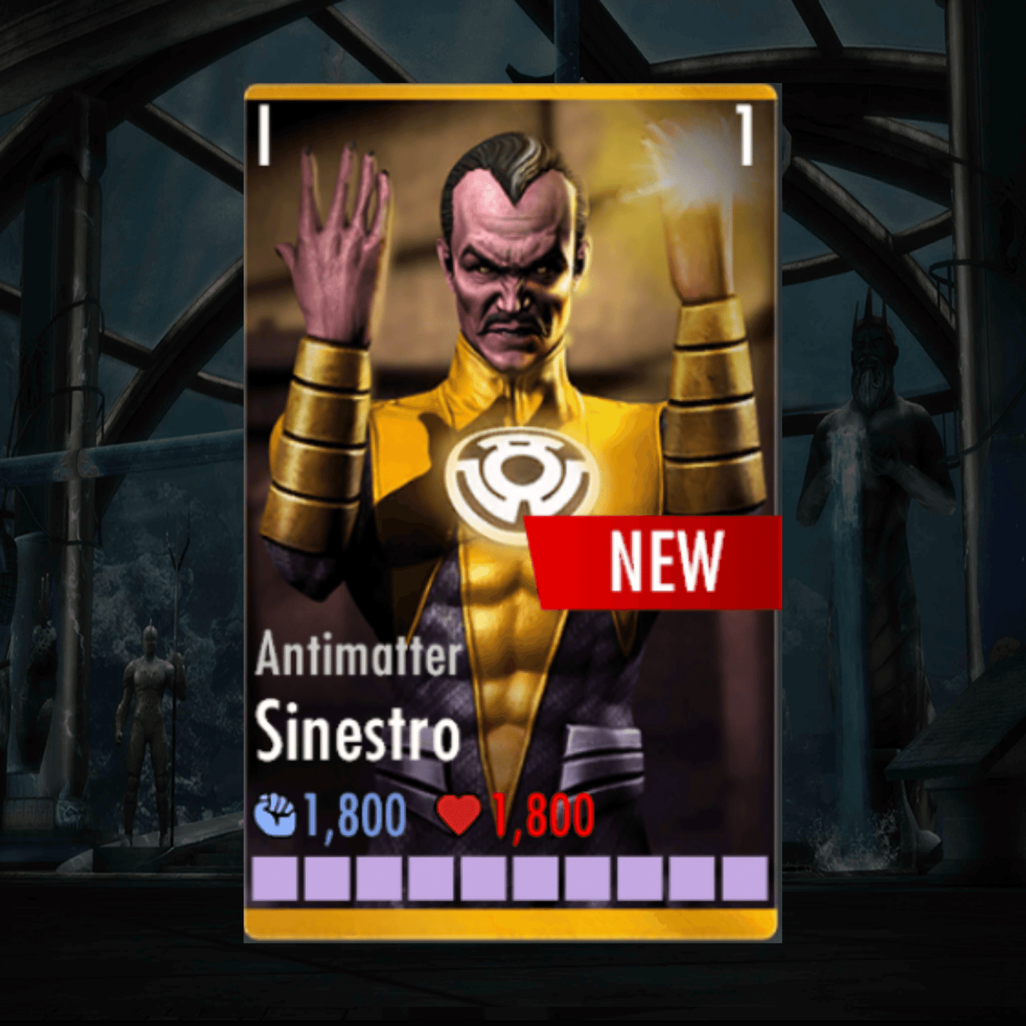 ANTIMATTER SINESTRO ELITE 1 LEVEL 1