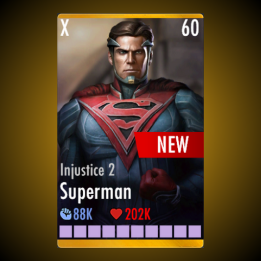 INJUSTICE 2 SUPERMAN ELITE X LEVEL 60