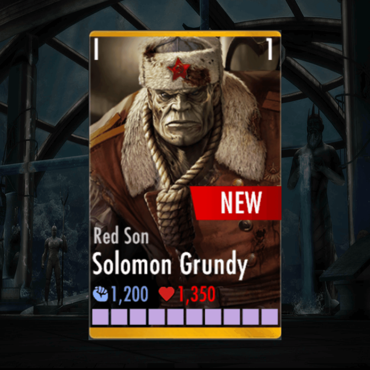 RED SON SOLOMON GRUNDY ELITE 1 LEVEL 1