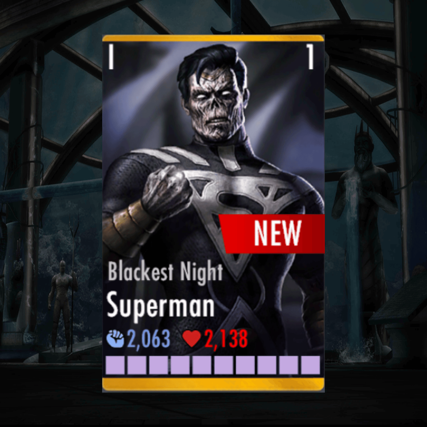 BLACKEST NIGHT SUPERMAN ELITE 1 LEVEL 1