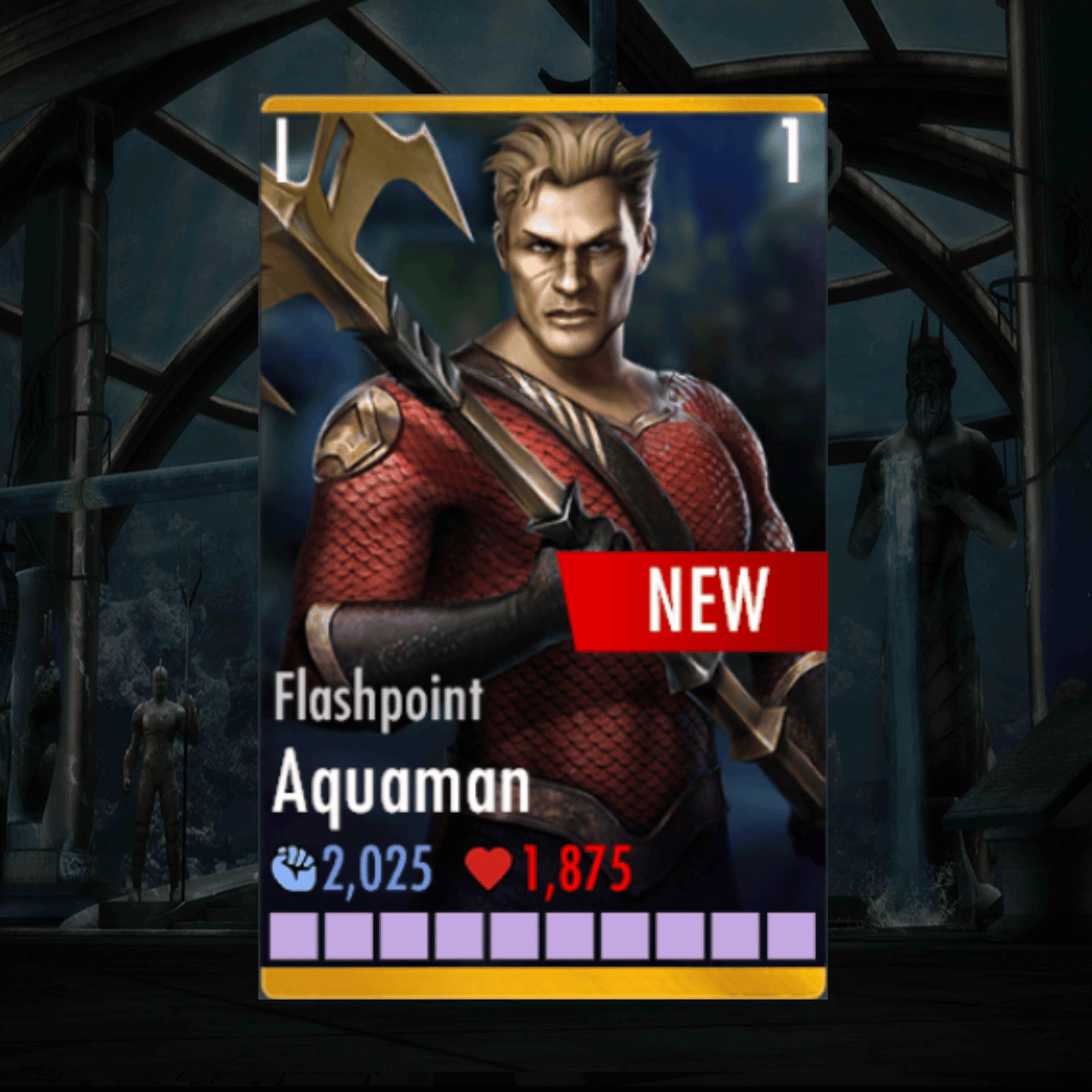 FLASHPOINT AQUAMAN ELITE 1 LEVEL 1