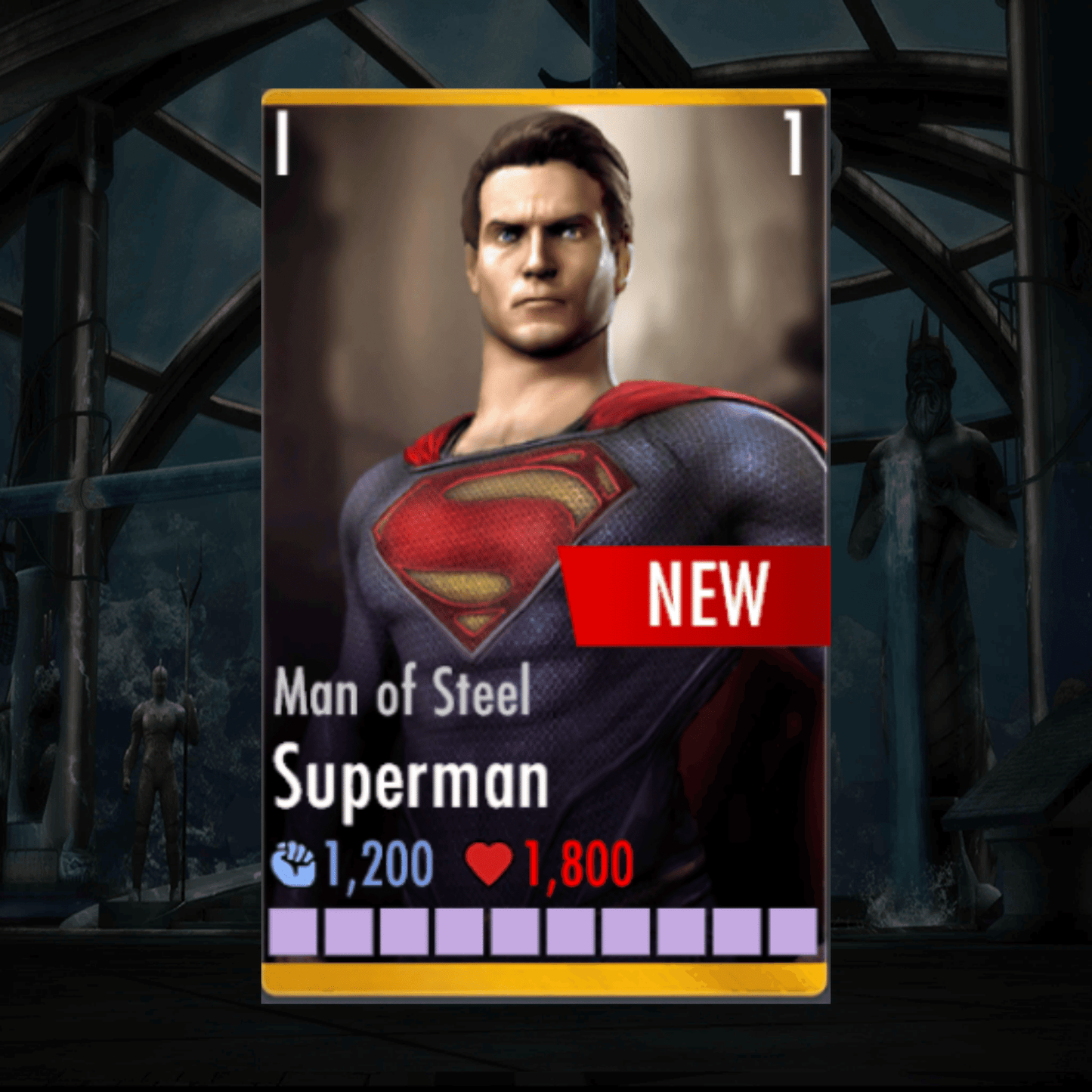 MAN OF STEEL SUPERMAN ELITE 1 LEVEL 1